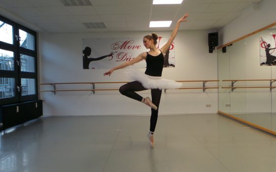 Spitzenschuhe-Ballett